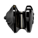 Mystim Hearts Desire eStim Lay On Vibrator Black showing sleek design and controls for enhanced pleasure.