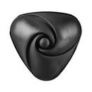 Mystim Hearts Desire eStim Lay On Vibrator Black top view showcasing its body-contouring design and smooth silicone.