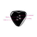 Mystim Hearts Desire eStim Lay On Vibrator Black showing control buttons for vibration and electrostimulation.