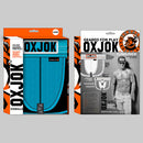 Oxballs Oxjok Slingjock Upthrust Slider-Strap Jock Pool 2XL packaging display featuring vibrant blue jock and model.