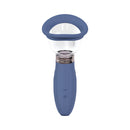 Pumped Delightful Automatic Vulva & Breast Pump Blue displayed from the front, showcasing its design and features.