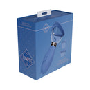 Pumped Delightful Automatic Vulva & Breast Pump Blue box packaging with device and interchangeable cups.