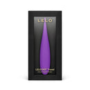 LELO DOT Travel Clitoral Pinpoint Vibrator Purple packaging on display.