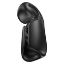 SVibe Snail Evo Rechargeable Masturbator Black side view showcasing its ergonomic design and smooth black finish