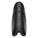 SVibe Snail Evo Rechargeable Masturbator Black top view showing buttons and ergonomic design.