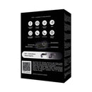 SVibe Snail Evo Rechargeable Masturbator Black features and usage instructions on packaging.