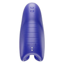 SVibe Snail Evo Rechargeable Masturbator Navy showcasing its sleek design and control buttons in vibrant navy color.