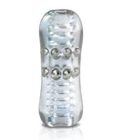 MSTR B8 Head Banger Stroker with ribbed channel and 12 metallic pleasure beads for intense stimulation.