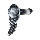 Banana Pants Luvgrind Grinder Cushion Black Swirl with heart shape and ribbed design for comfort and stimulation.