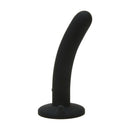 Me You Us 5 inch Vibrating Rechargeable Slim Beginners Peg in sleek black silicone design.