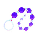 Me You Us Dragonz Tail Anal Beads Violet with graduated design and soft durable material for comfort and flexibility.