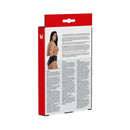 Me You Us Latex Crotchless Panties Large packaging display showing description and product details.