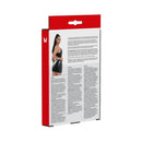 Me You Us Latex Fetish Wear Mini Dress Large packaging back view with product details in an elegant design.