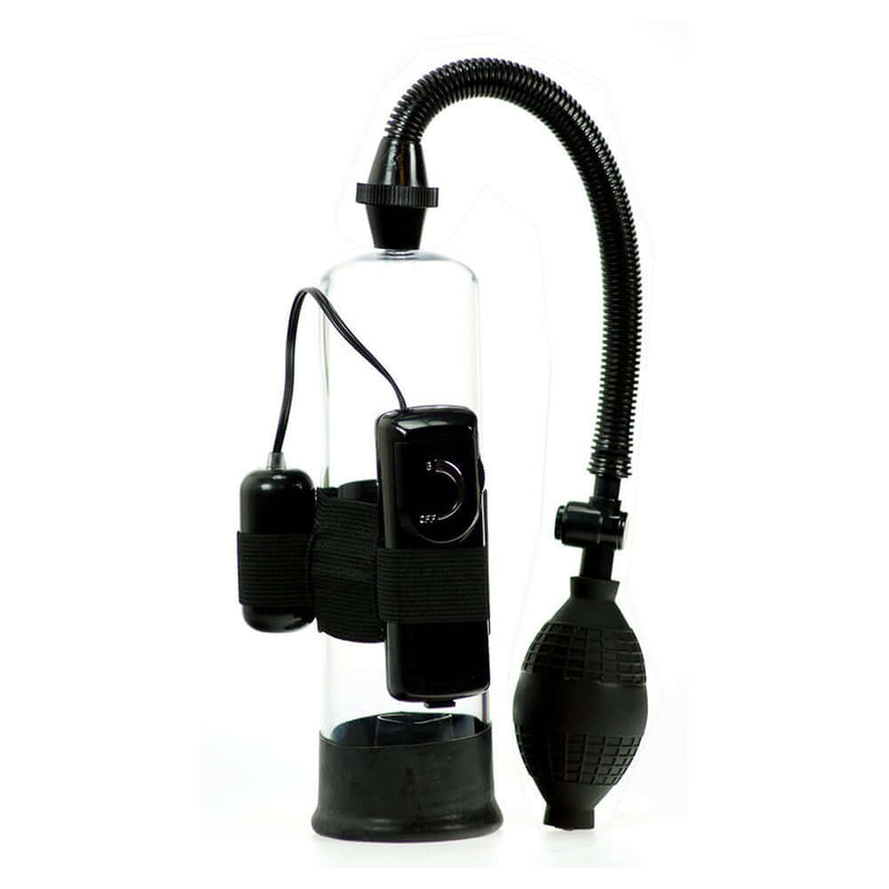 Me You Us Ultimate Power Penis Pump Black showing its design, features, and included accessories for enhanced performance.