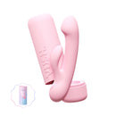 VUSH Glow Rabbit Vibrator showcasing its sleek design and dual stimulation features for enhanced pleasure.