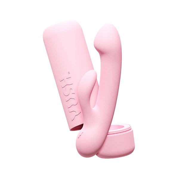 VUSH Glow Rabbit Vibrator designed for dual stimulation with ergonomic shape and multiple vibration settings.