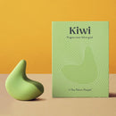 OhNut Kiwi Vibrating Personal Massager Green on display with packaging, designed for intimate comfort and pelvic relaxation.