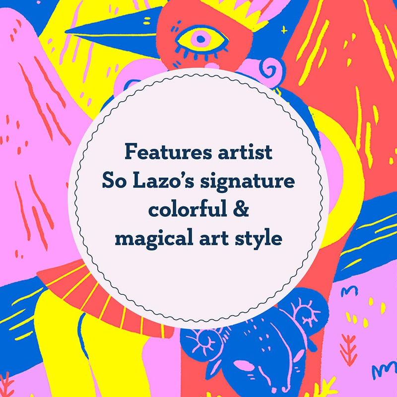Rainbow Tarot 78 Cards and Guidebook features artist So Lazo's signature colorful and magical art style.