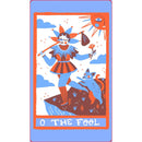 Rainbow Tarot 78 Cards and Guidebook illustration of The Fool tarot card featuring a jester and a fox.