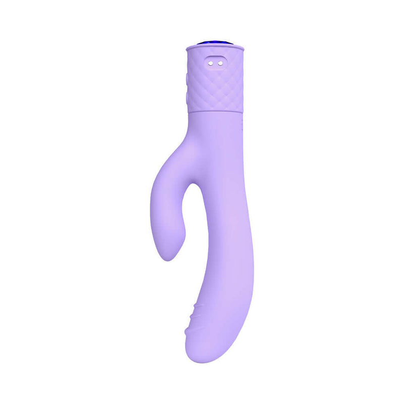 Lola Milani Mystique Rabbit Lilac dual-stimulation vibrator in a sleek lilac design.