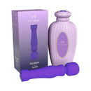 Lola Milani Mystique Wand Massager Purple and packaging, elegant design with powerful massage performance.