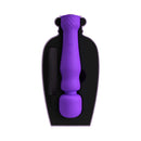 Lola Milani Mystique Wand Massager Purple displayed in elegant packaging with a flexible head and ergonomic design.