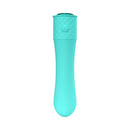 Lola Milani Mystique Bullet Vibrator Emerald in a sleek turquoise design, featuring premium silicone for luxurious pleasure.