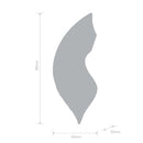 Dimensions of the Together Couples Suck N Go Pink stimulator, showing smooth, modern design for enhanced pleasure.