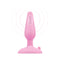 b-Vibe Beginners Vibrating Butt Plug in pink with wireless vibration features.