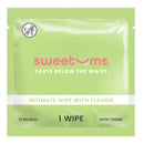 Sweetums Intimate Wipes Watermelon Flavor 10 Pack single wipe package for intimate care