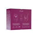 We-Vibe Play Your Way Collection Wearable Vibrator Set Black packaging showcasing features and controls of Jive 2 and Moxie+.