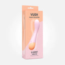VUSH Peachy Collection G Spot Vibrator packaging showcasing its sleek design and features.