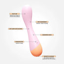 VUSH Peachy Collection G Spot Vibrator with ergonomic curve, waterproof design, and body-safe silicone features.