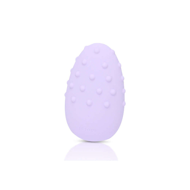 Je Joue Mimi Deux Double Sided Clitoral Vibrator Lilac with soft rounded pleasure dots for intimate exploration.