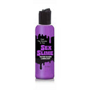 Little Genie Sex Slime Water-Based Lubricant Purple 2 Oz bottle with a playful design.