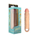 Shaft Vibrating Model F Penis Sheath Size 1 Pine in packaging with realistic design and features for enhanced pleasure.