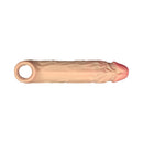 Shaft Vibrating Model F Penis Sheath Size 1 Pine showcasing realistic texture and design for intimate experiences.