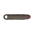 Shaft Vibrating Model F Penis Sheath Size 1 Mahogany showcasing its contoured sleeve and vibration system.