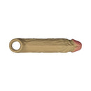 Shaft Vibrating Model F Penis Sheath Size 1 Oak with contoured sleeve and integrated vibration for enhanced performance.