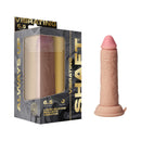 Shaft Vibrating Model J 6.5 inch Dual Density Silicone Dildo Pine with packaging and realistic design.