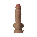 Shaft Vibrating Model A 7.5 inch Dual Density Silicone Dildo Oak with realistic design and integrated vibration system.