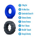 Performance Plus Engage Silicone Cock Ring Set 2 Piece features two rings for comfort and enhanced stamina.
