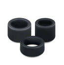Performance Plus Accelerate Silicone Cock Ring Set 3 Piece - black silicone rings for enhanced pleasure and performance.