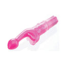 Adam & Eve Butterfly Kiss Dual Action Vibrator in vibrant pink, designed for dual stimulation with a butterfly feature.