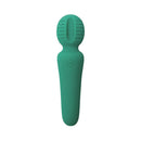 Adam & Eve Eve's Petite Private Pleasure Wand in green silicone design, compact and powerful for targeted vibration.