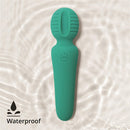 Adam & Eve Eve's Petite Private Pleasure Wand in turquoise, waterproof design, perfect for targeted pleasure.