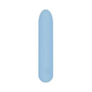 Adam & Eve Eve's Silky Sensations Rechargeable Bullet in blue silicone design for targeted clitoral stimulation.