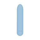 Adam & Eve Eve's Silky Sensations Rechargeable Bullet in soft blue silicone design, perfect for clitoral stimulation.