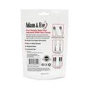 Adam & Eve Eve's Naughty Weighted Nipple Clips Silver packaging featuring adjustable BDSM-style clamps and weighted beads.