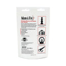 Adam & Eve Vibrating Silicone Anal Beads Black packaging with features and details for comfortable vibrating anal play.